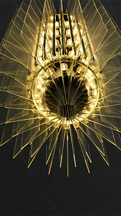 Candelabro del Auditorio (Alemania) con lámparas Philips