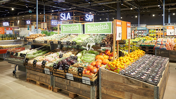 Frutas y verduras iluminación FreshFood para supermercados de Philips