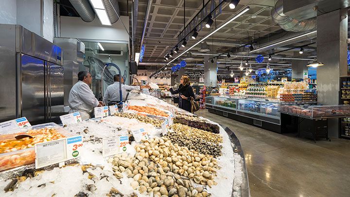 Mercado de pescado fresco