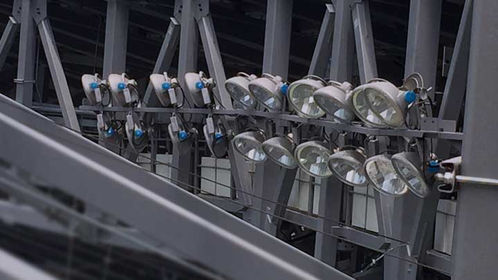 Philips Arena Vision con iluminancia horizontal de 3,500 lux promedio