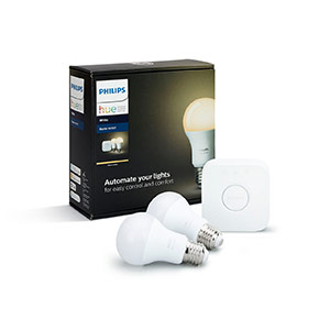 Kit de inicio Philips Hue White E27, 3 bombillas + HUE bridge + interruptor  · Philips · El Corte Inglés